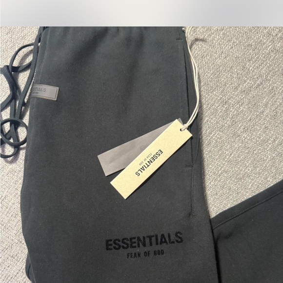 Essentials Jet Black Hoodie and Joggers Set - Picture 4 of 4
